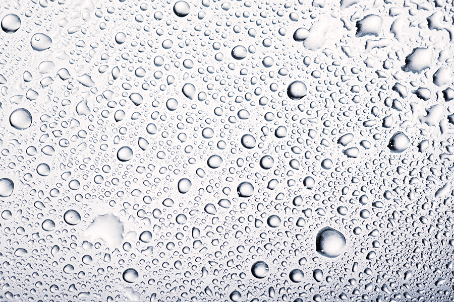 Image showing water droplets on glass