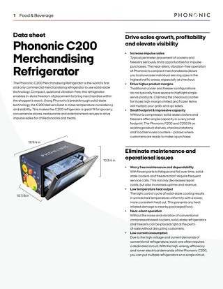 C200 Merchandising Refrigerator