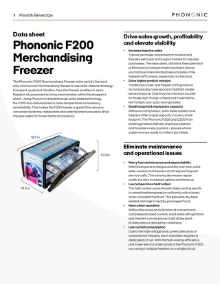 F200 Merchandising Freezer