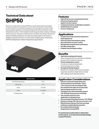 SHP 50 Data sheet