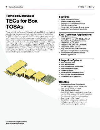 TECs for Box TOSAs
