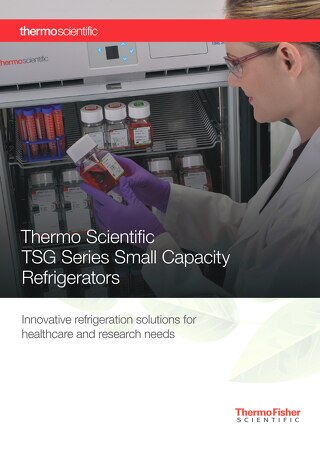 TSG Small Capacity Refrigerators Brochure
