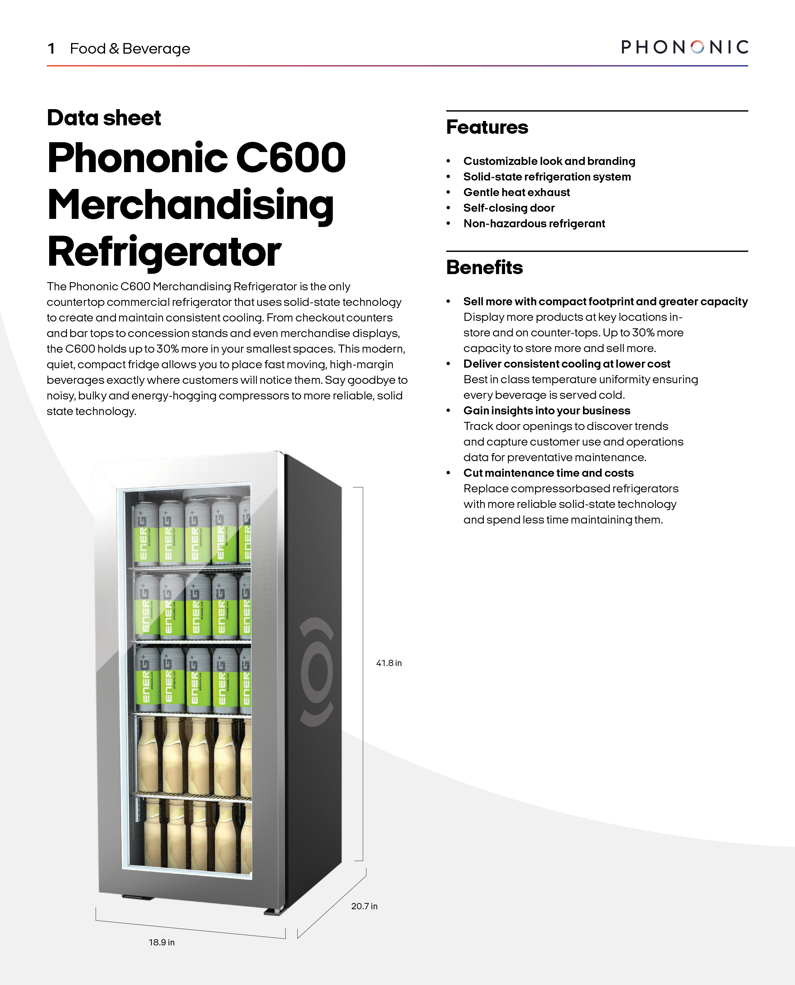 C600 Merchandising Refrigerator