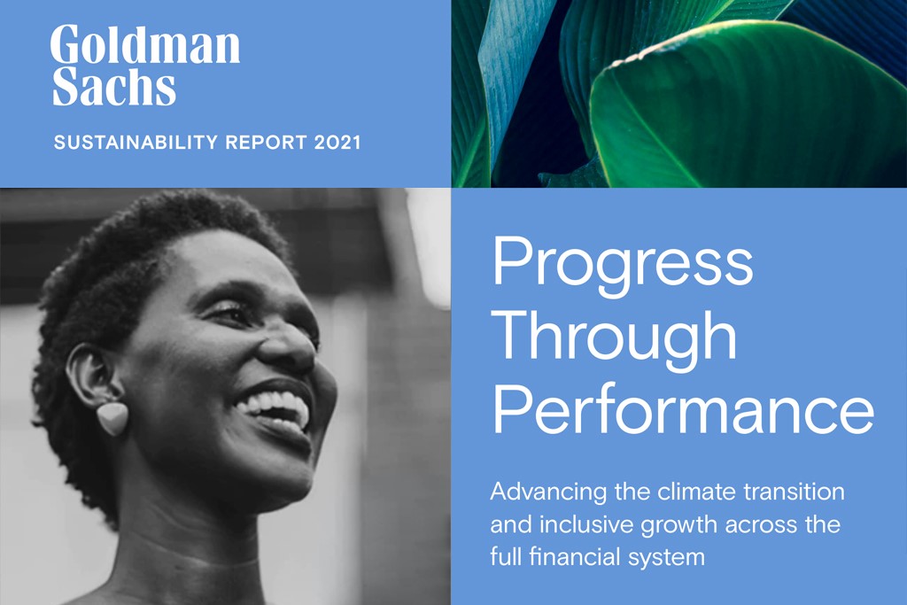 Goldman Sachs 2021 Sustainability Report